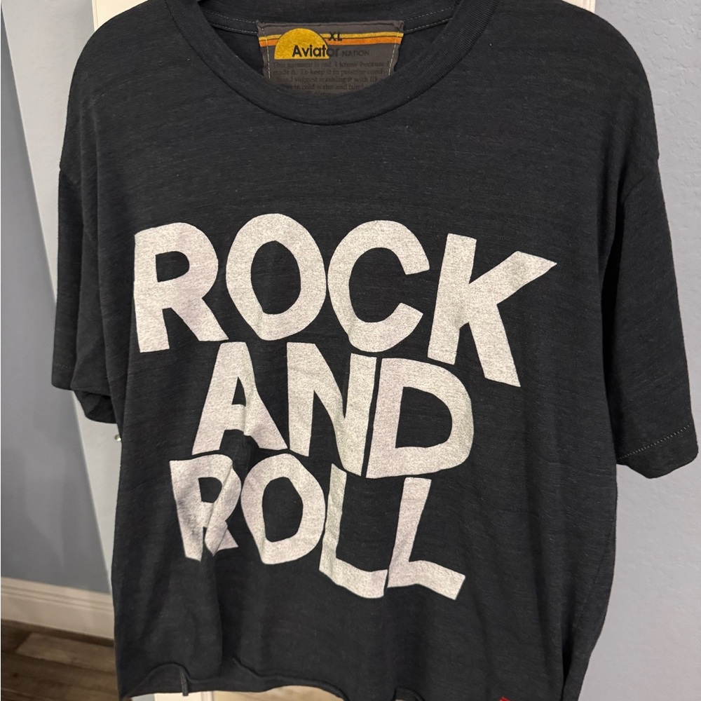 Aviator Nation Rock and Roll T-Shirt - Black